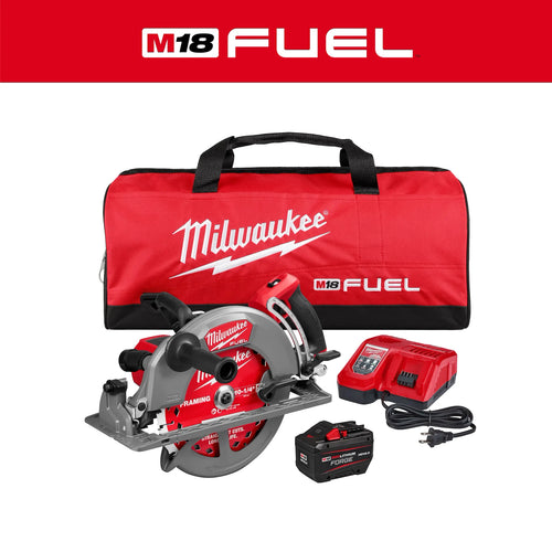 Milwaukee M18 FUEL 10-1/4 in. Rear Handle Circular Saw Kit with battery, charger and bag