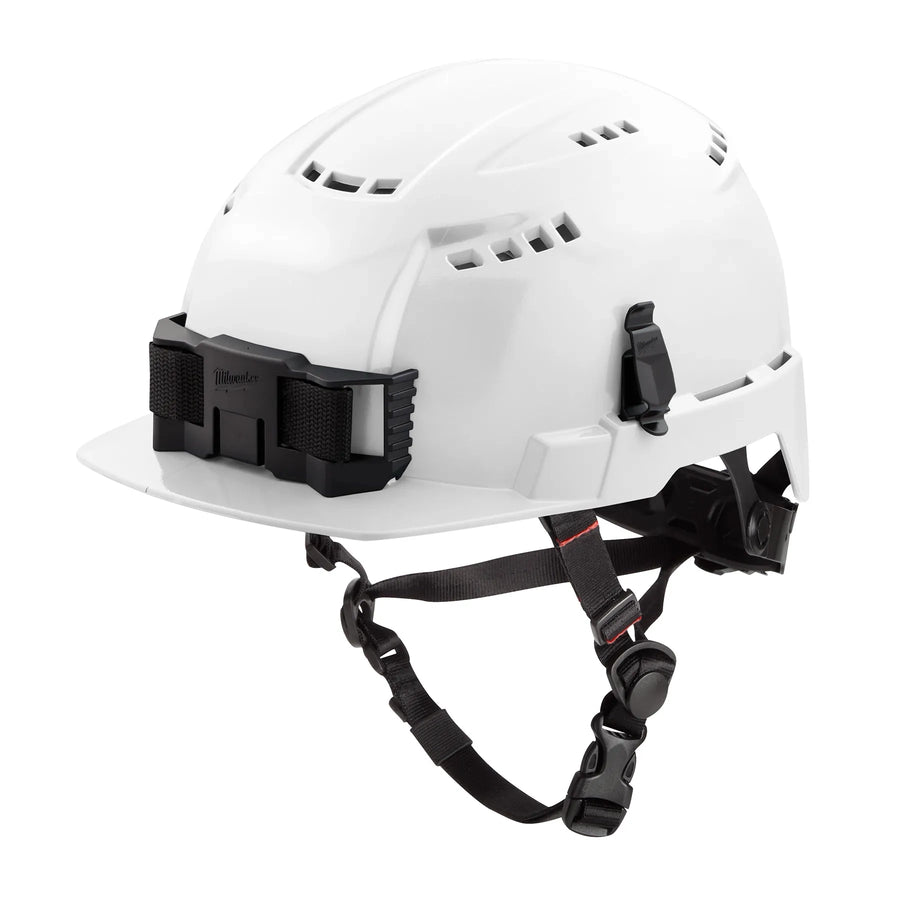 Milwaukee BOLT Vented Safety Helmet - Type 2, Class C, White, front brim