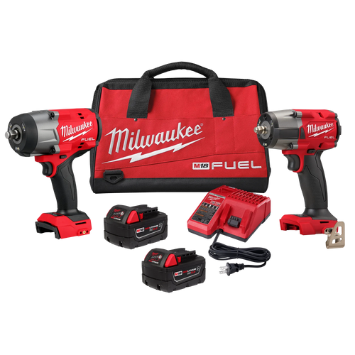 Milwaukee M18 FUEL 1/2 in. HTIW & 3/8 in. MTIW Automotive Combo Kit 3010-22