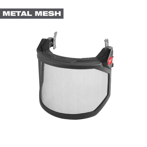 BOLT Full Face Shield - Metal Mesh (Compatible with Milwaukee Safety Helmets & Hard Hats) 48-73-1430