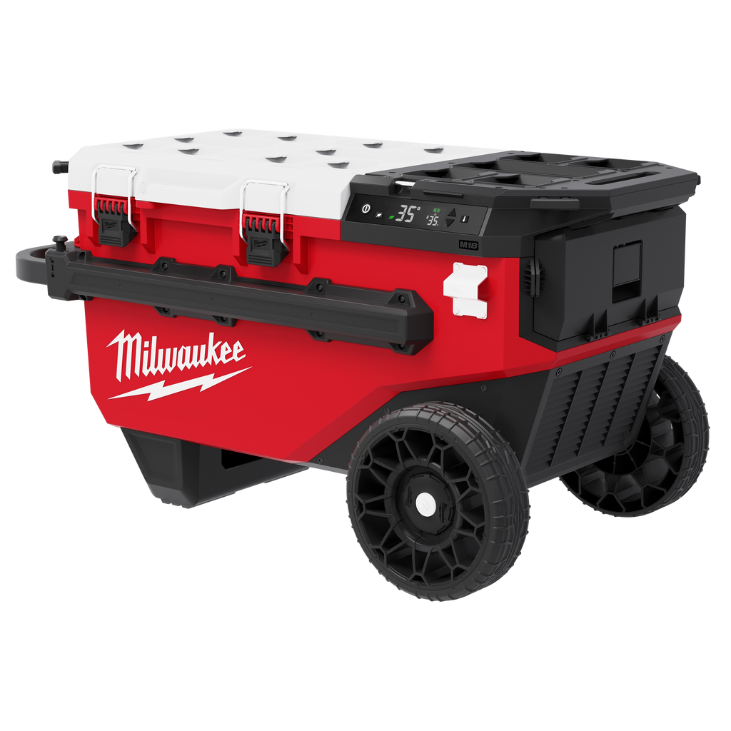 Milwaukee M18 30QT Rolling Fridge 0810-20 with PACKOUT compatibility