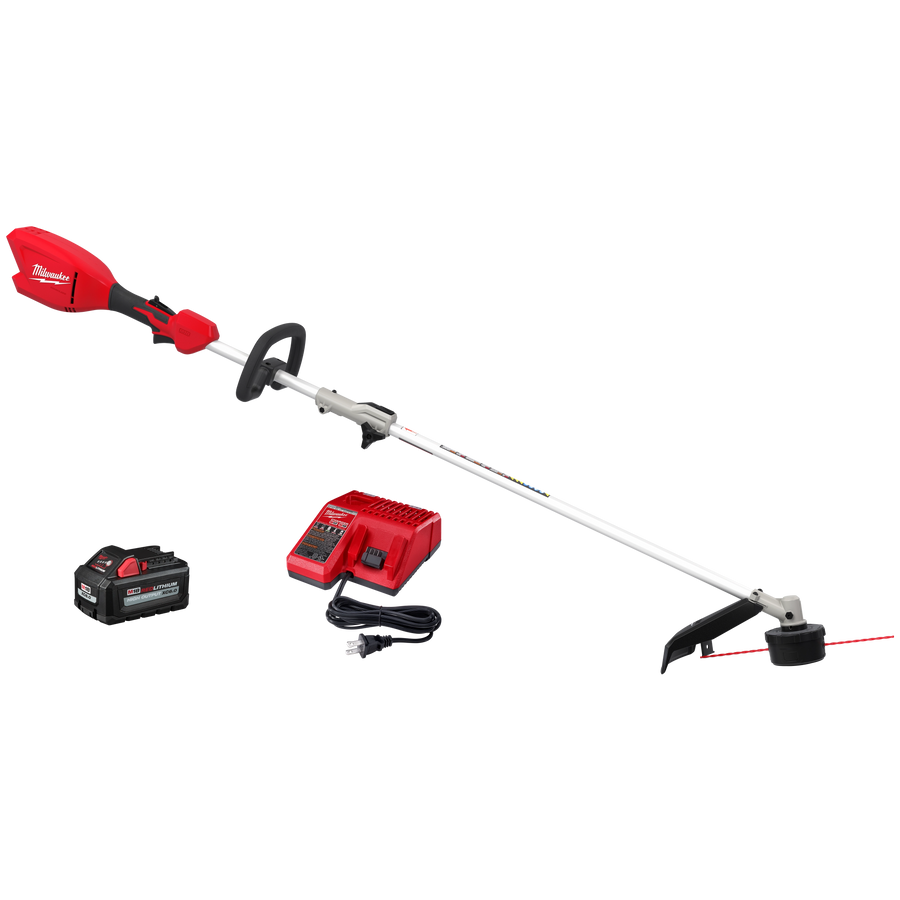 Milwaukee M18 QUIK-LOK Brushless 15" String Trimmer Kit 3115-21ST with XC6.0 battery and charger