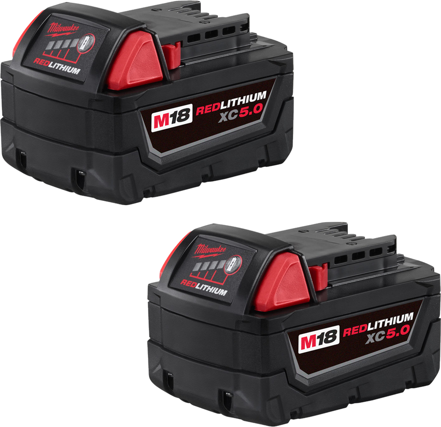 Milwaukee M18 REDLITHIUM XC5.0 battery 2-pack 48-11-1852