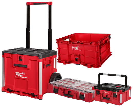 Milwaukee PACKOUT rolling tool box, crate, organizer and large tool box