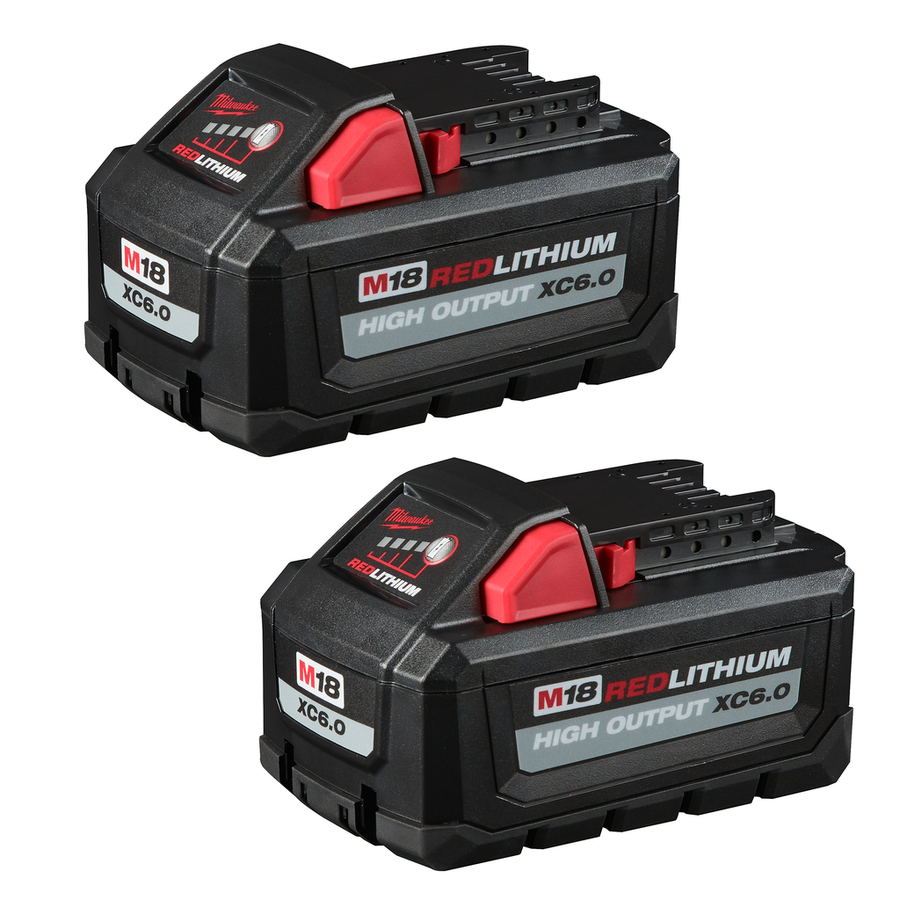Milwaukee M18 REDLITHIUM HIGH OUTPUT XC6.0 battery 2-pack 48-11-1862