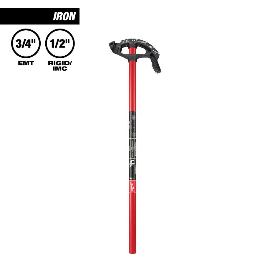 Milwaukee 3/4 inch EMT Iron Conduit Bender 48-22-4081 with iron shoe and handle
